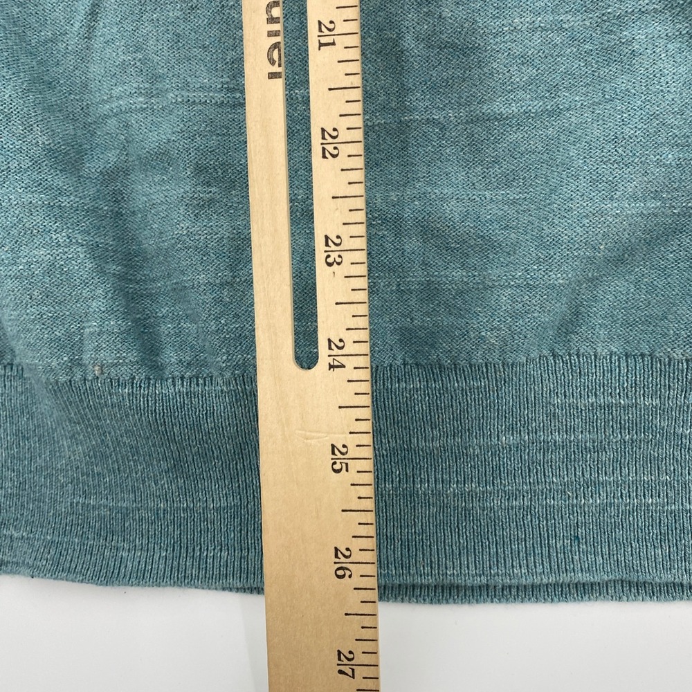 NEW J.Crew Cotton Crewneck Sweater Mens XL Teal Re-Imagined Raglan Classic - Picture 9 of 13